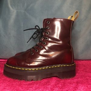 Cherry Red Dr. Martens Boots!